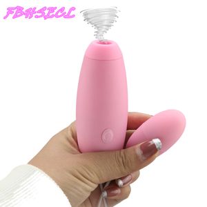 FBHSECL Dual Vibrating Eggs Clitoris Estimular USB Carga sexy Shop Succión Vibrador Juguetes para mujer Productos para adultos Eróticos