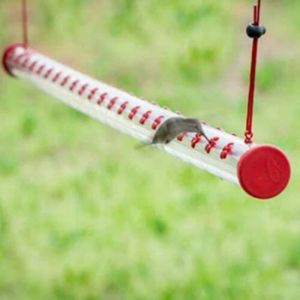 Alimentation 40cm mangeoire pour colibris avec trou tuyaux d'alimentation rouge Transparent suspendu Long Tube mangeoire pour oiseaux outils de jardinage