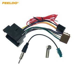 FEELDO Voiture Stéréo Audio ISO Câblage Harnais Câble Pour Peugeot 207 307 307CC 407 Pour Citroen C2 C5 Radio Antenne Fil Adaptateur # 6473242E