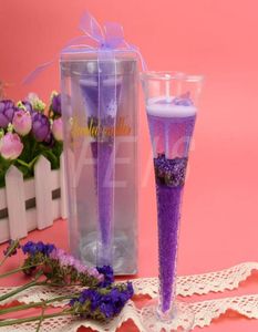 FEIS Verre à cocktail violet Faveurs et cadeaux de mariage Bougies parfumées d'anniversaire Cire Décoration d'intérieur Bougie créative sans fumée Valentine04641260