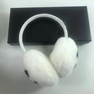 Cache-oreilles en velours de lapin femme marque classique cache-oreilles mode chaud chaud cache-oreilles en peluche