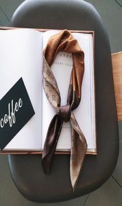 Feminine Luxury Printing Silk Bandbands Hair Band Swearf Design Swewings Bow Ribbon Fashion Sac Handle Bundle For Women Girl Christma6467138