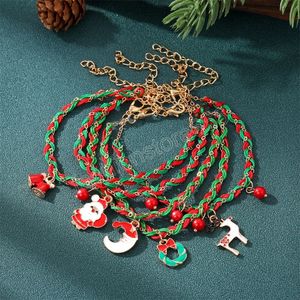 Festival ornements corée Simple chaîne pendentif Bracelet de noël bracelets de noël pour femmes filles bijoux cadeaux
