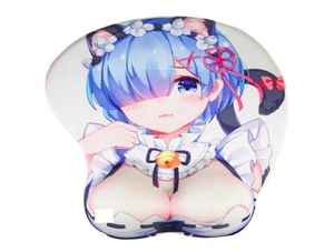 Fffas Cartoon 3d Monton Mouse Pad Silicone Rest Japan Korea Anime Mousepad Chérie Résison