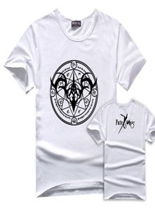 FG 1509 Fate Zero Stay Night Tshirt Anime White Red Black Tshirt 2015 New Style T-shirt Men BT204744771