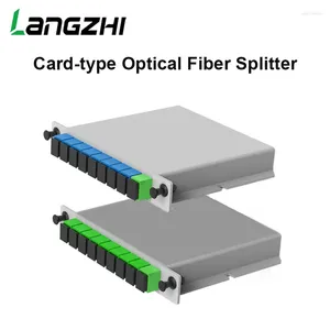 Équipement à fibres optiques 10 pièces SC APC/UPC PLC 1X8 boîte optique séparateur FTTH avec Type de guide d'ondes planaire