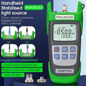 Fiber Optic Equipment AUA-D1315 Laser Source 1310/1550nm Optical Light With Power Meter