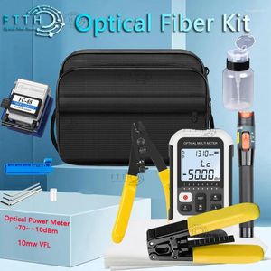 Kit d'outils FTTH pour équipement de Fiber optique, avec compteur de puissance et localisateur visuel de défauts 10mW, couperet FC-6S/SKL-6C