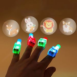 Fidget Slug Projection finger lamp 3D Cartoon glowing finger lamp Toys All Ages Relief Anti-Anxiety Sensory Decompression Toy for Children