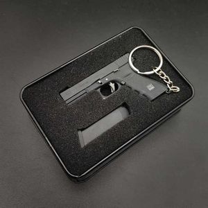 Fidget Toy Gun Mini Pistolet Porte-clés Jouets Alliage Empire Glock G17 Pistolet Forme Arme Mini Métal Shell Éjection Assemblage Gratuit Avec Boîte Pistolets