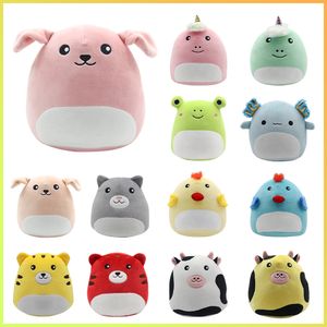 Muñeco de peluche de dibujos animados Squish Mallo de 18cm, suave Q, juego de unicornio, niños que duermen con muñecas