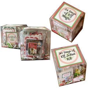 Kit d'elfe de jouet de Noël 24 jours de calendrier de Noël La boîte de Noël Cadeaux pour enfants Cadeau de Noël Jouet Surprise en gros
