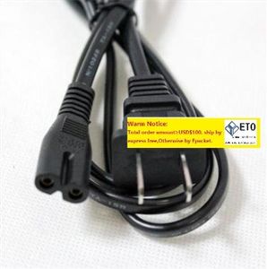 Figura 8 Cable de alimentación de CA Cable de línea Pies de cable de alimentación de repuesto para Playstation Laptop Charger 2 Prong US EU Plug
