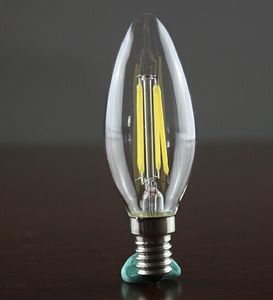 Lámpara de velas Led de filamento c35 2W 4W 6W E14 E27 B22 bombillas de luz Led lámpara Led blanca cálida de alto brillo 220v 110v