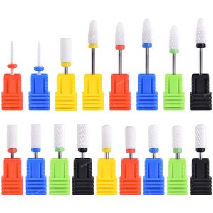 Ceramic Nail Drill Bits Gel Polish Remove Dead Skin Clean Electric Milling Cutters For Manicure Pedicure Machine Accessories Nail ToolsNail Drill Accessories Bits