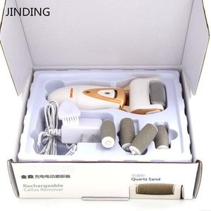 Fichiers Tool de soins aux pieds avec 5 rouleaux Piets de soins de la peau Retrait de la peau sèche Disque électrique Fichier de pied Callus pour les talons fissurés Cuticules