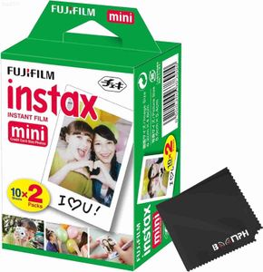 Film Fujifilm Instax Mini pour appareil photo instantané, 20 prises de vue au total (10 feuilles x 2) – Capturez des souvenirs à tout moment et en tout lieu – Kit Boomph L230914