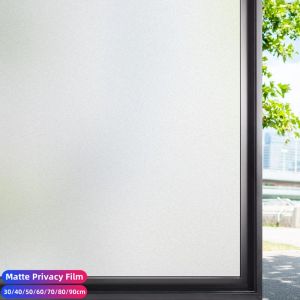 Films Matte Window Film Antinalie Frosted Heat Control Verre Coureur pour la maison Opaque autoprote Autocollant autocollant UV UV pour salle de bain