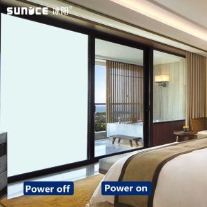 Películas Sunice Personalizar el tamaño Selfadhesivo Smart PDLC Fabricación de películas Fabricación de ventana conmutable Película/ Film Magic Glass para construir