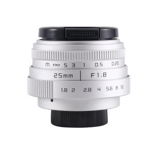 Filtres 25 mm F1.8 APSC Télé télévisé TV lentilles / lentille CCTV pour la caméra Mount 16 mm