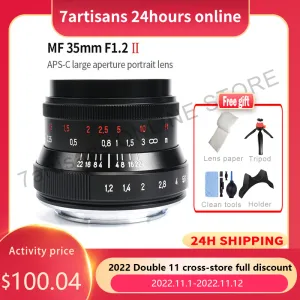 Filtres 7Artisans 7 Artisans 35 mm F1.2 II APSC Large Prime Lens Prime pour micro 4/3 Sony E Fuji x Canon EFM Nikon Z Mount Lens