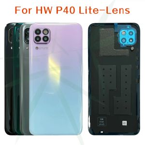 Filtres neufs pour Huawei P40 Lite Back Battery Cover Hozing Door Lens Base avec la caméra Lens Nova 7i 6SE JNYL21 JNYL22
