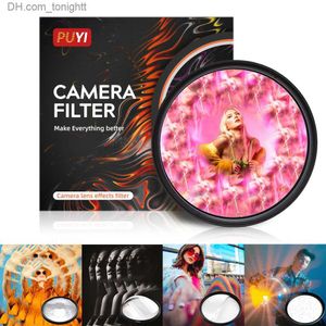 PUYI 55/58/62/67/72/77/82mm Kaleidoscope Lens Filter for DSLR Camera Special Effects Photography Accessories