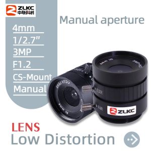 Filtres ZLKC FA 4mm Macro Lens CS Mount 1 / 2,7 pouces COMME INDUSTRIELLE FOCAL FIX F1.2 Manuel Iris 3.0Megapixel pour l'appareil photo