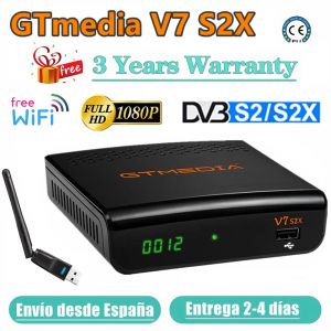 FINDER 1080P GTMEDIA V7 S2X DVBS2 / S2X Récepteur satellite avec USB WiFi FRA FTA Digital Receptor Aced Gtmedia V7S HD GTMEDIA V7S2X