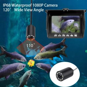Finder 5inch Fish Finder Underwater Fishing Camera Camera 1080p HD avec un câble de 20 m avec une caméra de pêche sous-marine de 8 Go pour la pêche sur glace