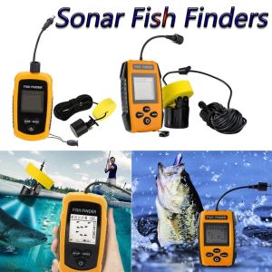 Finders Détecteur de pêche Sonar 100M, couverture Sonar à 45 degrés, sondeur d'écho, transducteur d'alarme, détecteur de poissons sous-marins pour la pêche en mer et en lac
