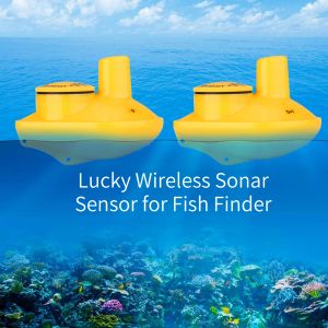 Finders FFW718 FF518 Fish Finder Wireless Remote Sonar Capteur 45m De profondeur d'eau Fishin Finder Utiliser les outils de sonar Transducteur