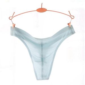 Fine New Style Men Thongs Sexy Male Smooth Ice Silk G-Strings Brief Underwear217D