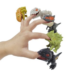 Doigt dinosaure délicat tyrannosaure modèle mordant main Fidget marionnettes Antistress jouet pour enfants Dino articulations mobiles cadeaux pour les enfants