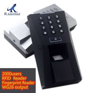 Control de acceso de huellas dactilares WG26 Salida 2000Usuarios Lector de huellas dactilares para control de acceso Lector RFID Sistema biométrico de asistencia Sistema de acceso a la puerta x0803