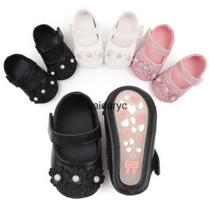 Premiers promeneurs Baby Girl Shoes princess glitter fleur douce pu mary jane sandale de sandale de printemps d'été