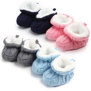 First Walkers Chaussures d'hiver pour bébé en tissu tricoté en coton doux et chaud pour bébé pour filles et garçons de 0 à 12 mois marchant 231130