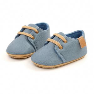 First Walkers Born Baby Shoes Retro Leather Boy Girl Chaussures Multicolor Toddler Rubber Sole Anti-Slip First Walkers Born Born Moccasins 230601