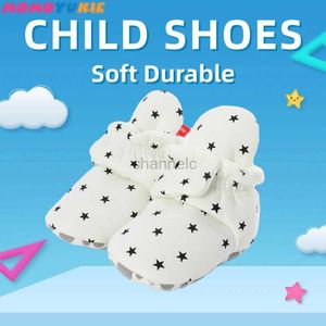 Primeros caminantes Zapatos para niños pequeños, zapatos de invierno para niños y niñas, zapatos cálidos para niños, zapatos de bebé de algodón suave, zapatillas de deporte para recién nacidos con estrellas, zapatos para niños 240315