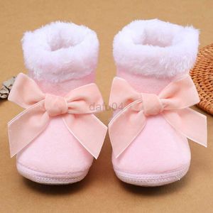 Chaussures d'automne pour bébés filles de 1 an, bottes de neige chaudes en fourrure pour tout-petits de 0 à 18 mois, chaussettes L0826