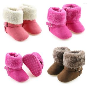 Premiers marcheurs hiver chaud bébé bottes nourrissons enfants chaussons rose enfant en bas âge enfants chaussures de marche né garçons filles en peluche