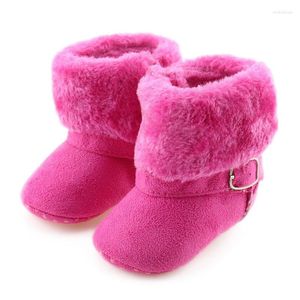 Premiers marcheurs hiver chaud bébé bottes nourrissons enfants chaussons rose enfant en bas âge enfants chaussures de marche nés garçons filles en peluche cadeaux de noël