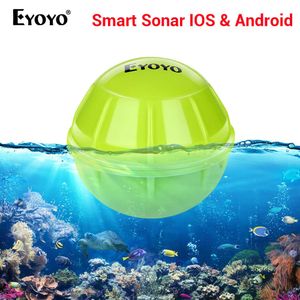 Fish Finder Eyoyo E1 Fish finder sonar pour la pêche Bluetooth Wireless Depth smart fishing Détecter l'écho sondeur plus profond FishFinder IOS Android HKD230703