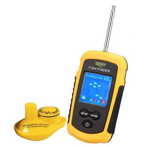 Fish Finder LUCKY FFCW1108-1 Sonar détecteur de poisson 120 mètres portée sans fil capteur Portable couleur plus profonde écran Lcd pour la pêche 231016