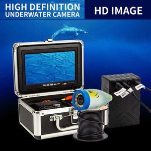 Fish Finder SYANSPAN Fish Finder Camera 24 Resalte Brillo Ajustable LED HD Cámara subacuática Monitor de 7 