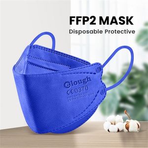 Couteau en forme de poisson moule KN95 masque jetable anti-poussière protection double soufflé à l'état fondu 3D stéréo masques pour adultes