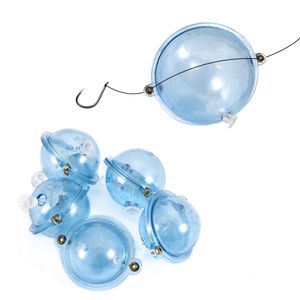 Accessoires de pêche 5 pièces ensemble flotteur boules rondes claires surface de bulle creuse flotteurs attirail lanceur ABS plastique accessoire de mer en plein air 230825
