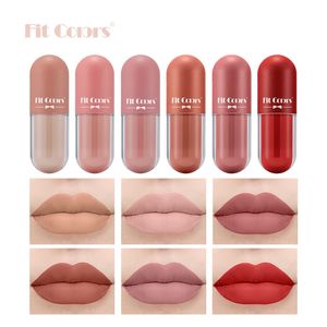 Fit Colors Make Up Gloss Capsule Lip Gloss Set avec coffret cadeau Matte Korean Makeup Mist Face Velvet Lip Glaze