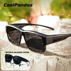 Fit Over myopia glasses cover Sunglasse Polarized Men Women UV400 Goggles Outdoor Travel Driving AntiGlare Cover Sun Glasses 240124