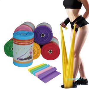 Bandes de résistance d'exercice de fitness Yoga Pilates Stretch Rubber Workout Training Elastic Pull Corde 150cm15m accessoires de gym